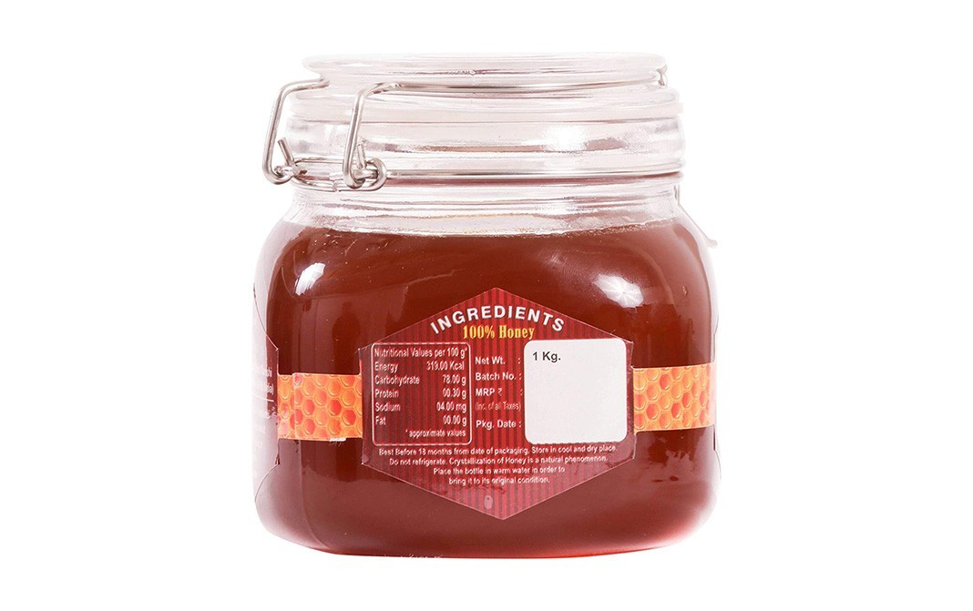 Al Qusai Natural Honey    Glass Jar  1 kilogram